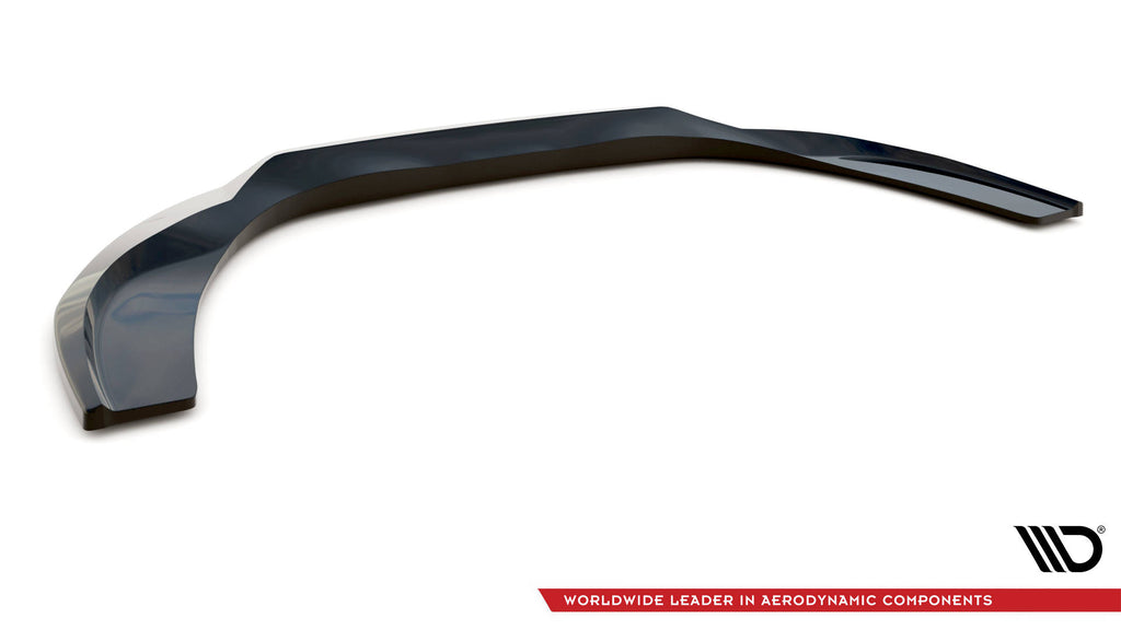 Maxton Design Street+ Spoilerlippe Front Ansatz passend für Ford Transit Custom ST-Line Mk1 Facelift schwarz Hochglanz