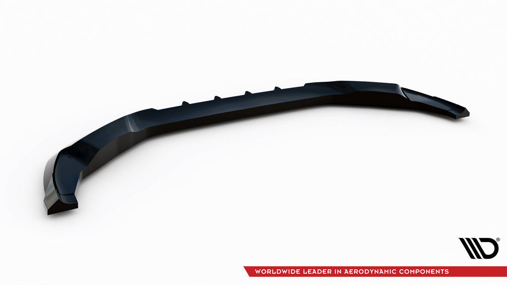 Maxton Design Street+ Spoilerlippe Front Ansatz passend für V.1 BMW X4 M F98 schwarz Hochglanz