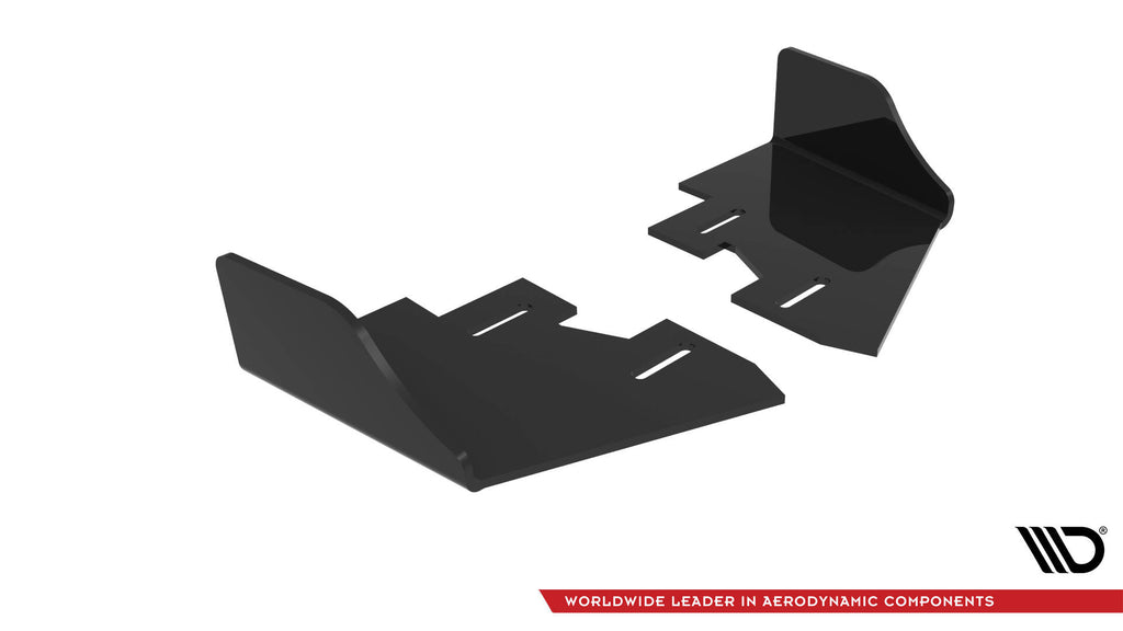 Maxton Design Hintere Seiten Flaps passend für Hyundai Veloster N Mk2 schwarz Hochglanz