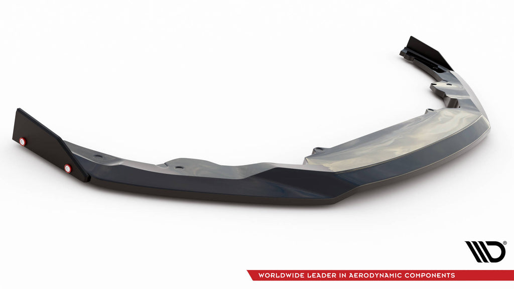 Maxton Design Street+ Spoilerlippe Front Ansatz V.3 + Flaps passend für Audi R8 Mk2 Facelift