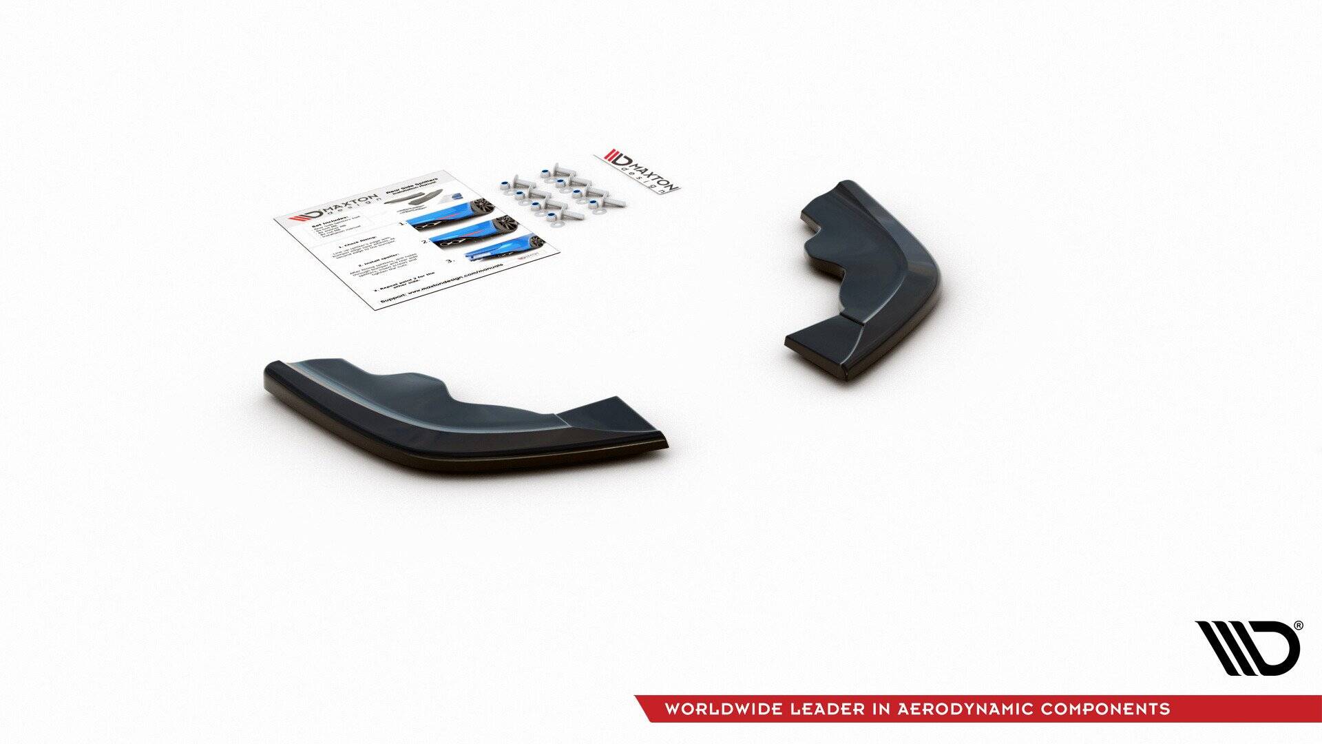 Maxton Design Heck Ansatz Flaps Diffusor V.3 passend für BMW 1er F40 M-Paket/ M135i schwarz Hochglanz