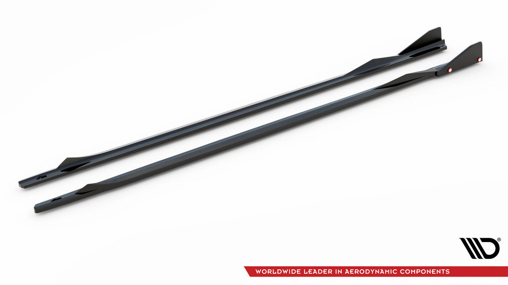 Maxton Design Street+ Seitenschweller Leisten V.2 passend für + Flaps passend für BMW 2 Coupe M-Paket / M240i G42