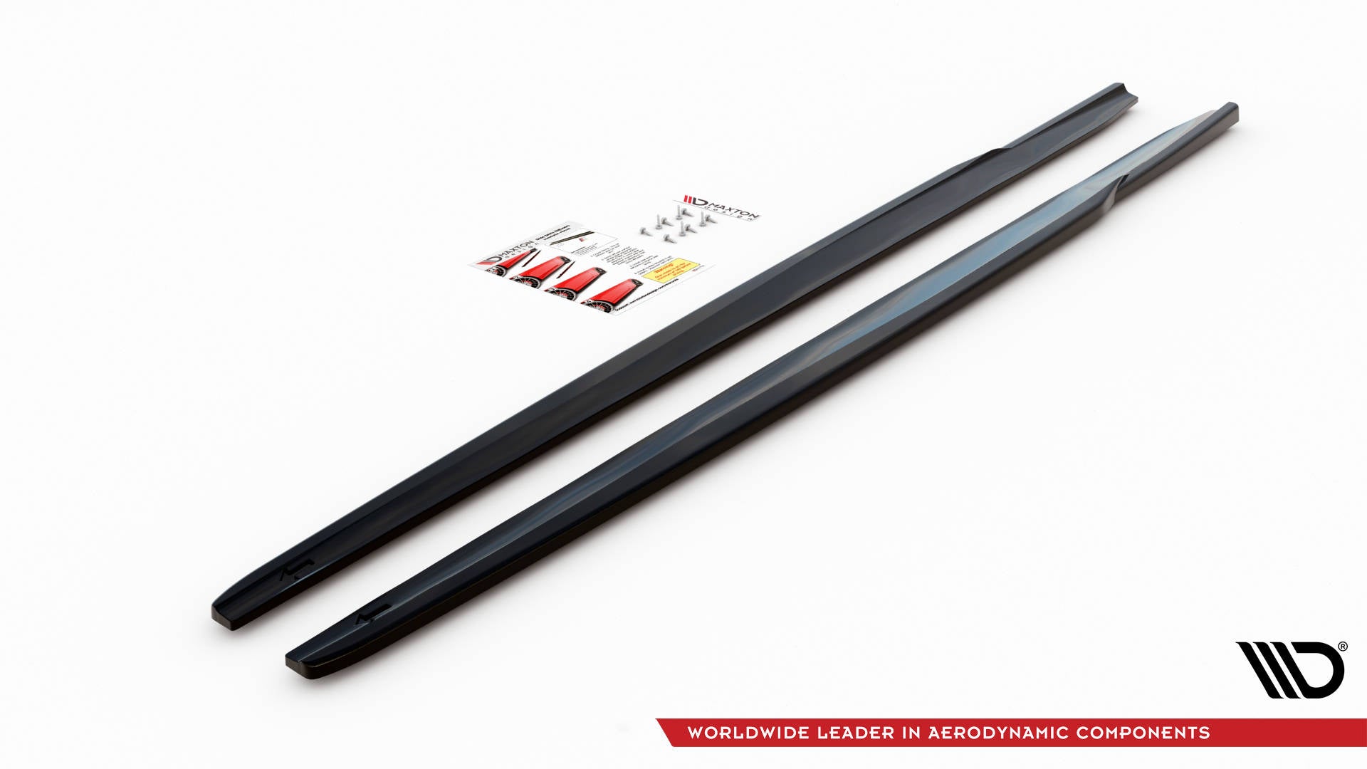 Maxton Design Street+ Seitenschweller Leisten passend für V.1 passend für BMW 2 Gran Coupe M-Paket / M235i F44 schwarz Hochglanz
