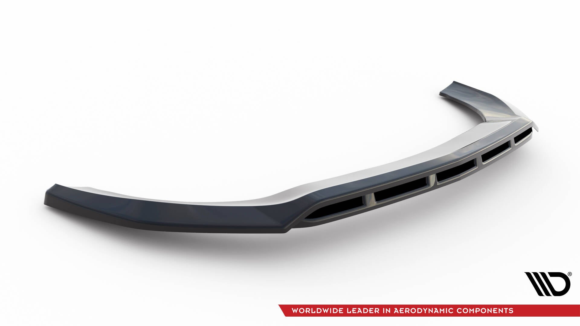 Maxton Design Street+ Spoilerlippe Front Ansatz V.2 passend für Mercedes-Benz V-Klasse W447 Facelift schwarz Hochglanz