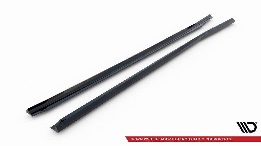 Maxton Design Street+ Seitenschweller Leisten passend für BMW 1er F40 schwarz Hochglanz