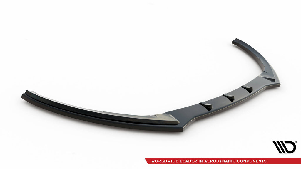 Maxton Design Street+ Spoilerlippe Front Ansatz V.1 passend für Ford Focus ST Mk3 FL schwarz Hochglanz
