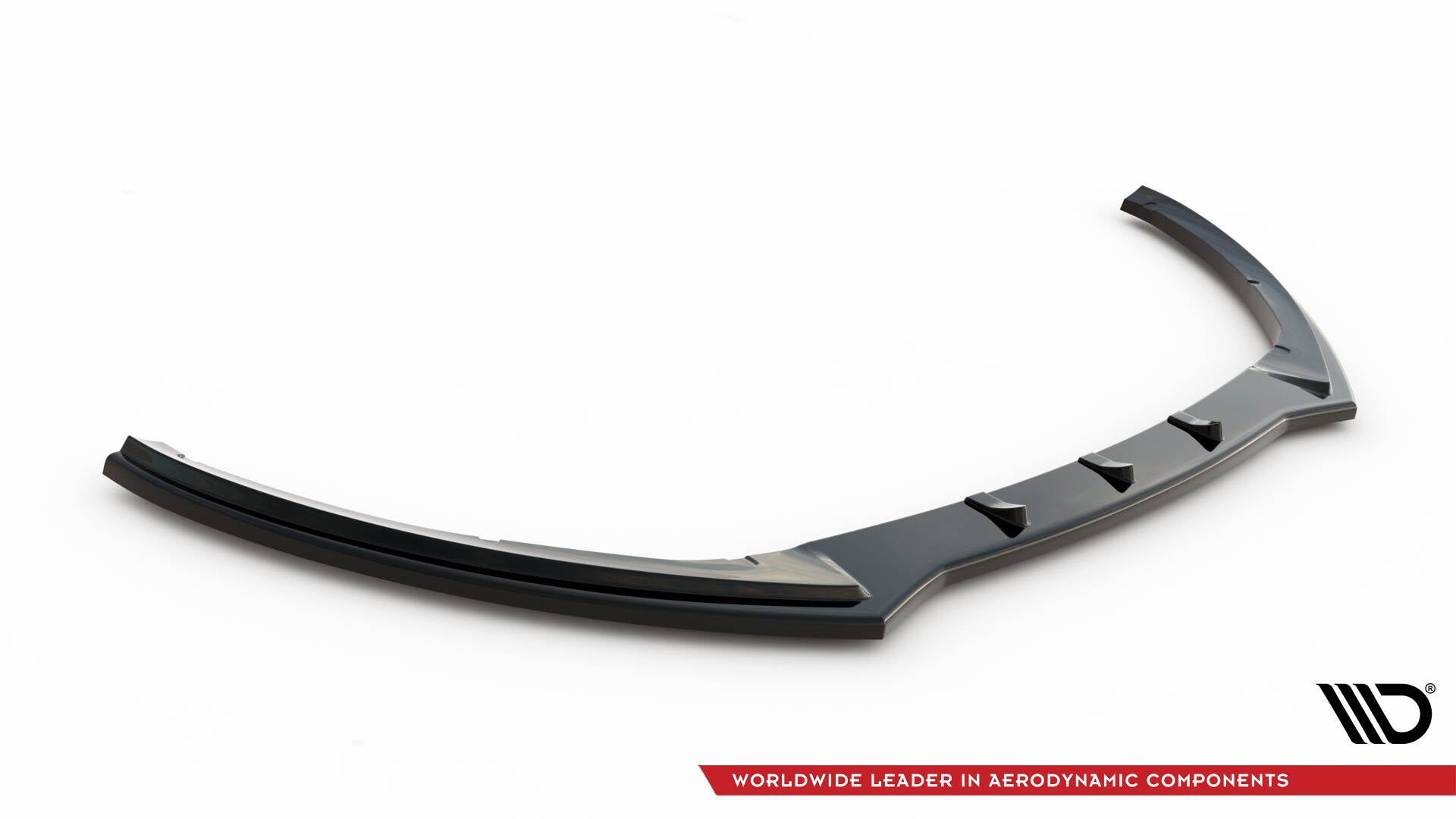 Maxton Design Street+ Spoilerlippe Front Ansatz V.1 passend für Ford Focus ST Mk3 FL schwarz Hochglanz