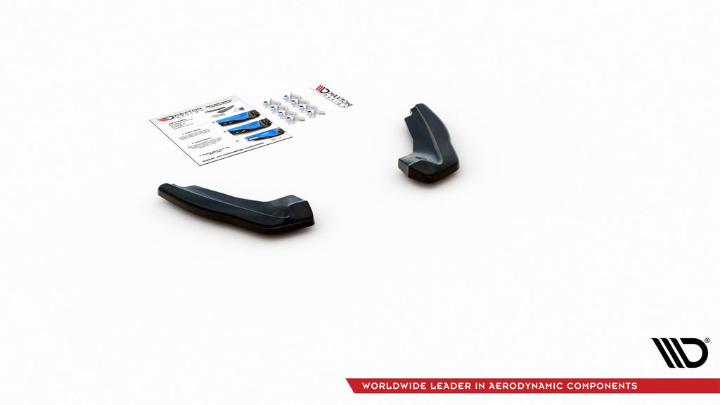 Maxton Design Heck Ansatz Flaps Diffusor V.1 für Ford Focus ST Mk4 Carbon Look