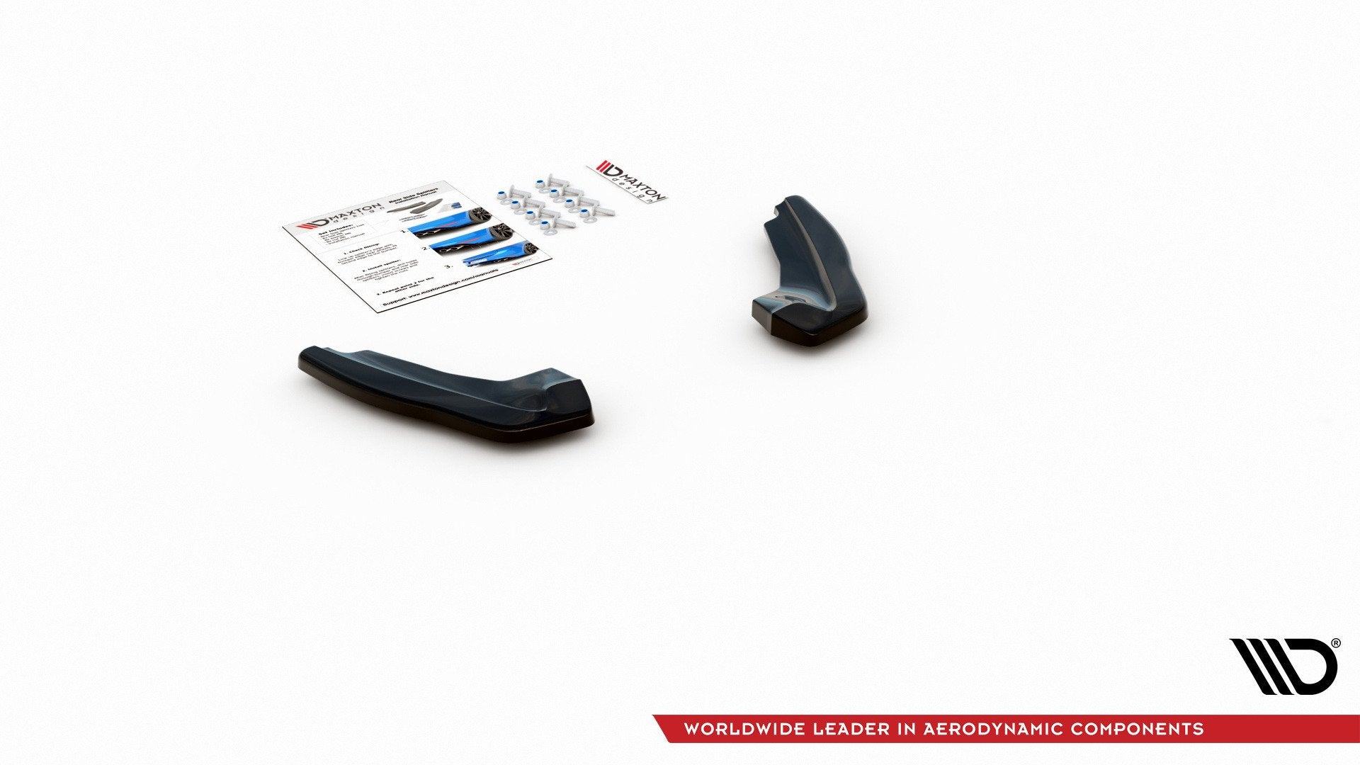 Maxton Design Heck Ansatz Flaps Diffusor V.1 für Ford Focus ST Mk4 Carbon Look