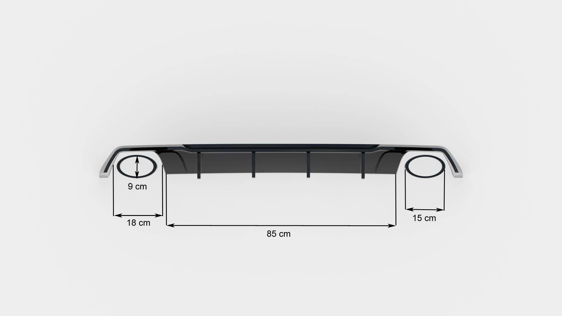 Maxton Design Diffusor Heck Ansatz V.2 passend für Seat Leon Cupra ST Mk3 FL