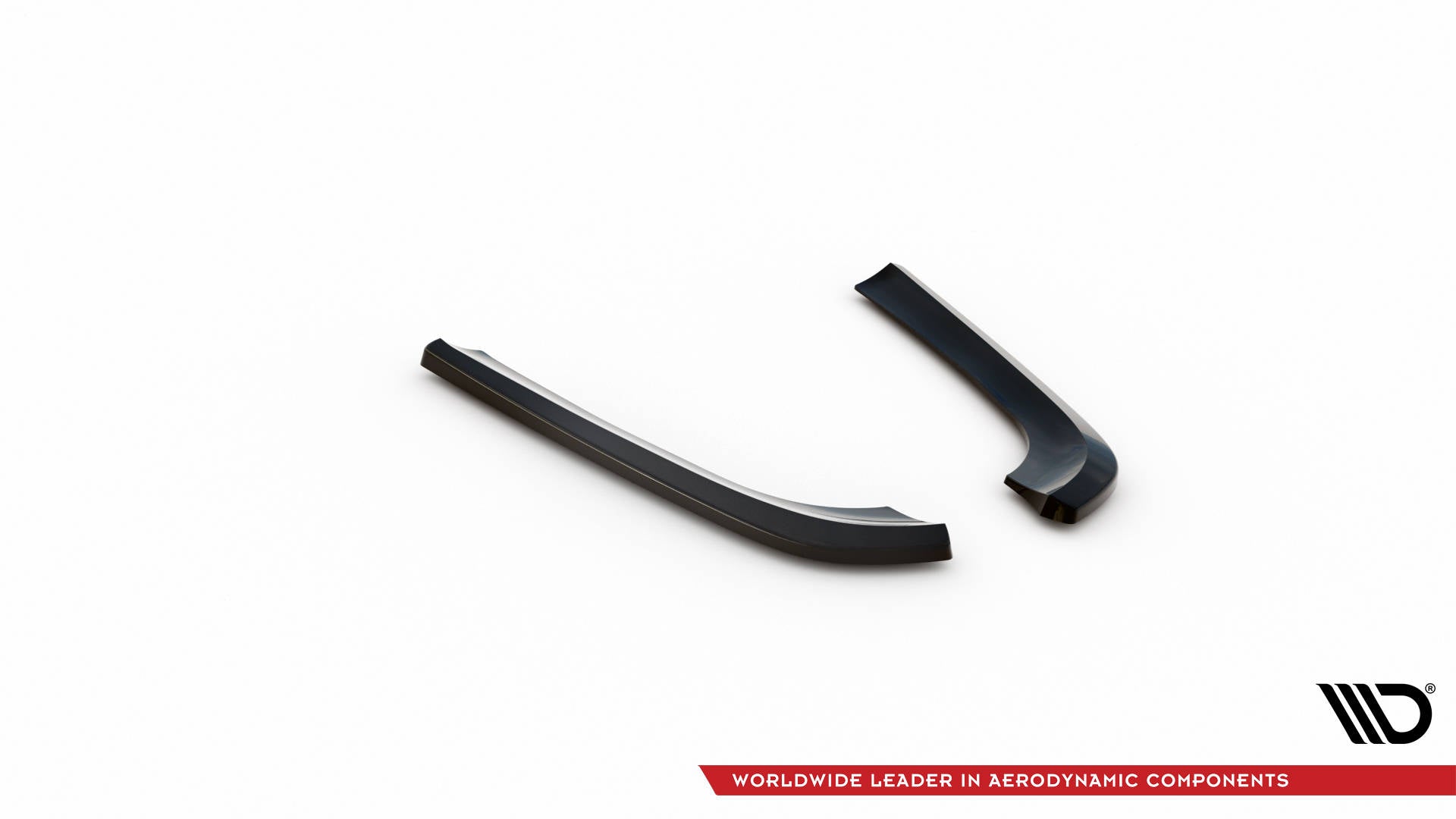 Maxton Design Heck Ansatz Flaps Diffusor V.1 passend für Mercedes-Benz CLK W209 schwarz Hochglanz