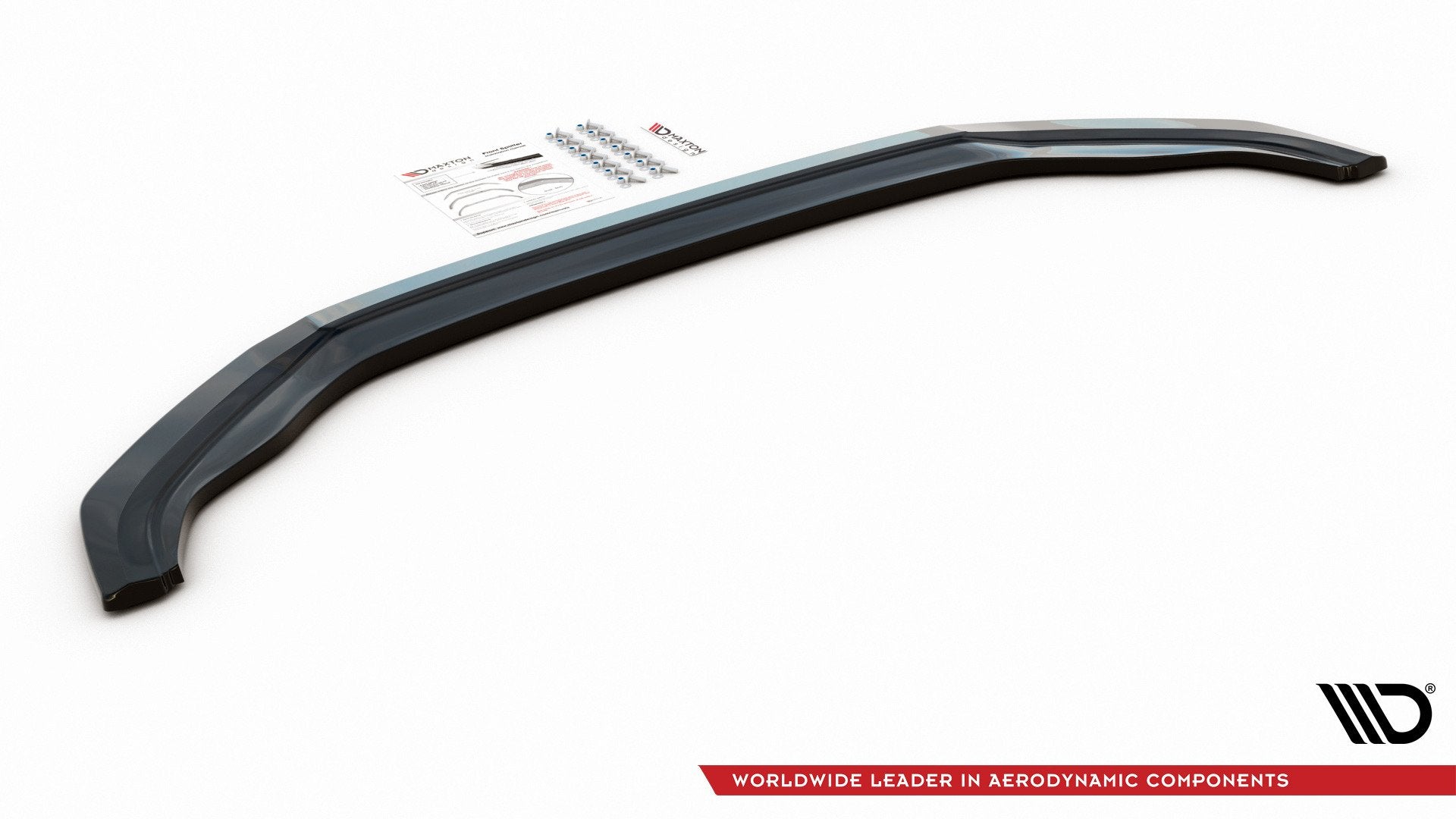 Maxton Design Street+ Spoilerlippe Front Ansatz V.2 passend für VW Golf GTI / GTD Mk7 schwarz Hochglanz