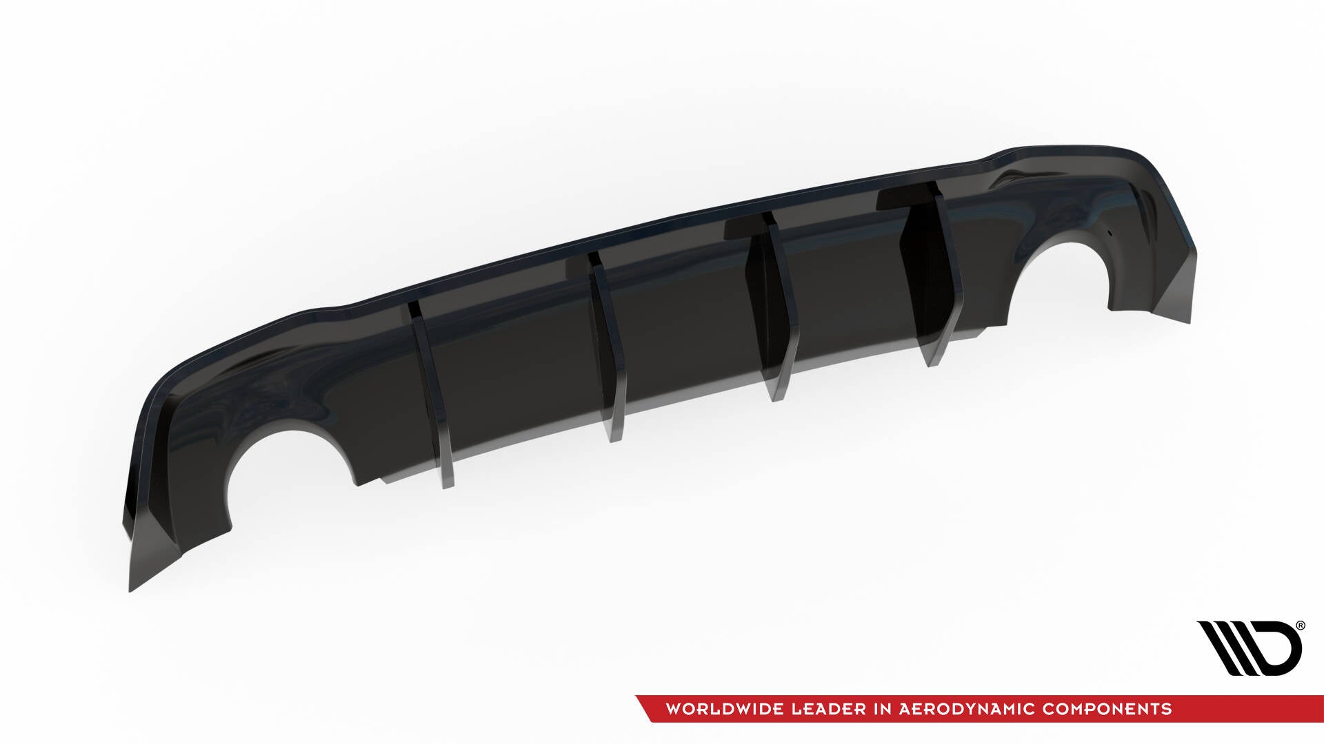 Maxton Design Diffusor Heck Ansatz passend für Opel Astra GTC OPC-Line J (Einzelauspuff li. re.) schwarz Hochglanz