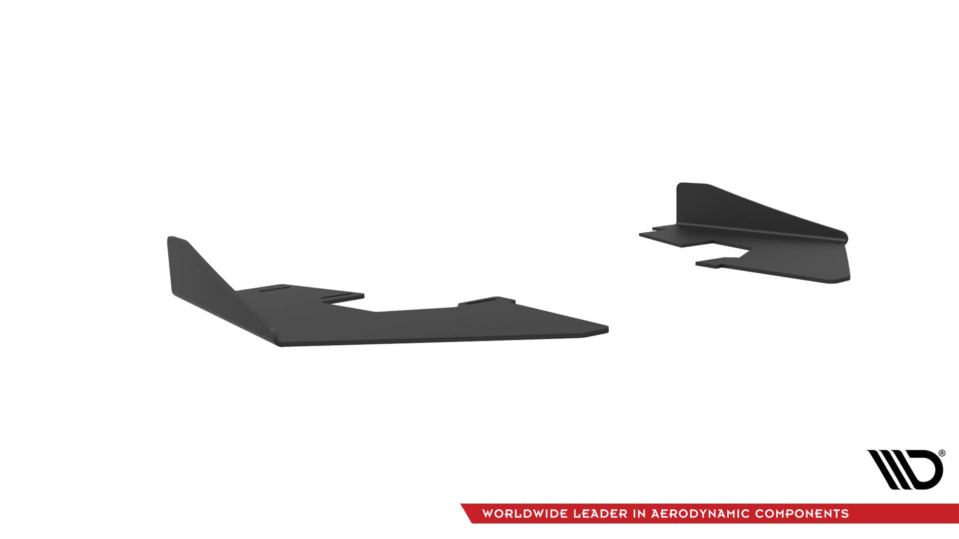 Maxton Design Hintere Seiten Flaps passend für Audi S3 Limousine 8V schwarz Hochglanz