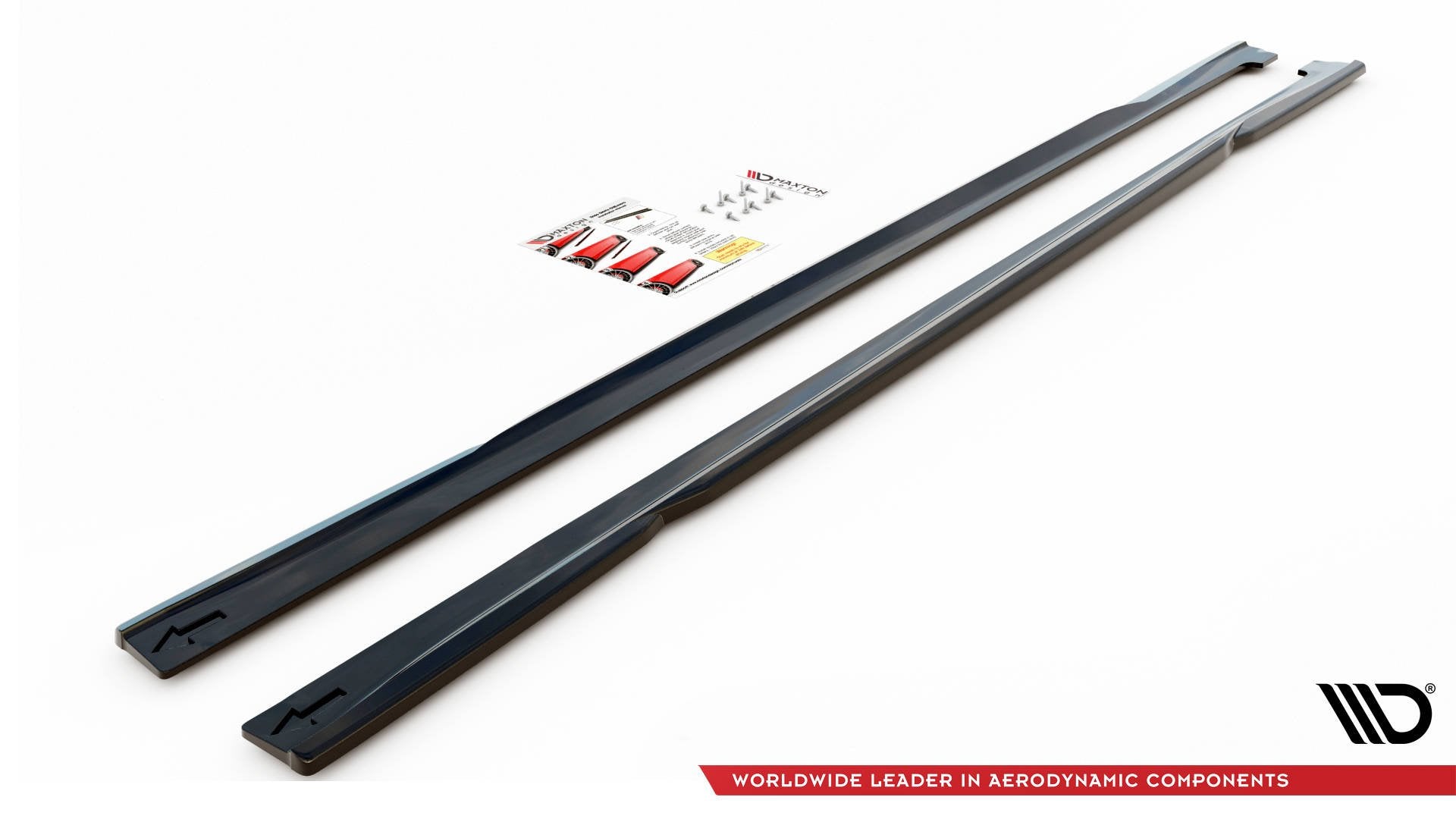 Maxton Design Street+ Seitenschweller Leisten passend für Audi A7 C8 schwarz Hochglanz