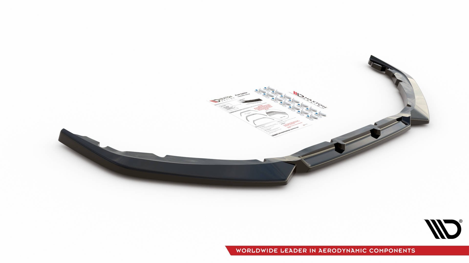 Maxton Design Front Ansatz V.1 für Peugeot 208 Mk2 schwarz matt