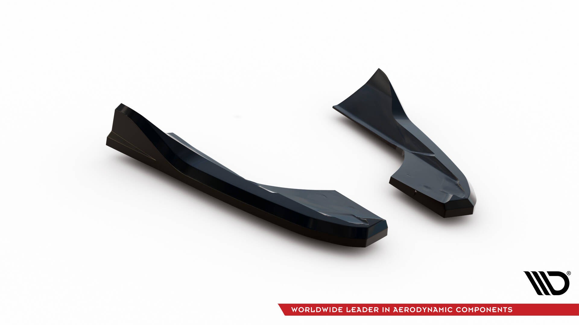 Maxton Design Heck Ansatz Flaps Diffusor V.3 passend für Audi RS3 Limousine 8V Facelift schwarz Hochglanz