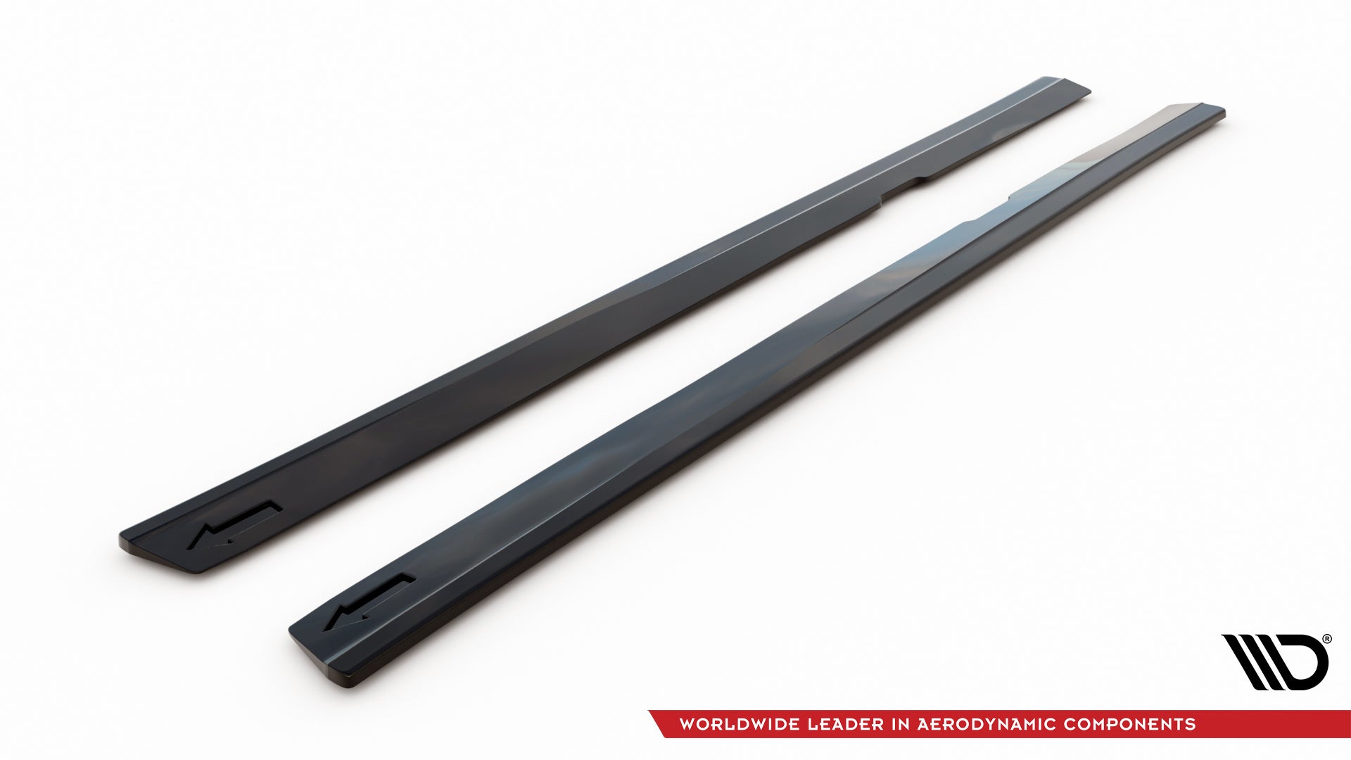 Maxton Design Street+ Seitenschweller Leisten V.2 passend für Volvo S60/V60 R-Design Mk3 schwarz Hochglanz