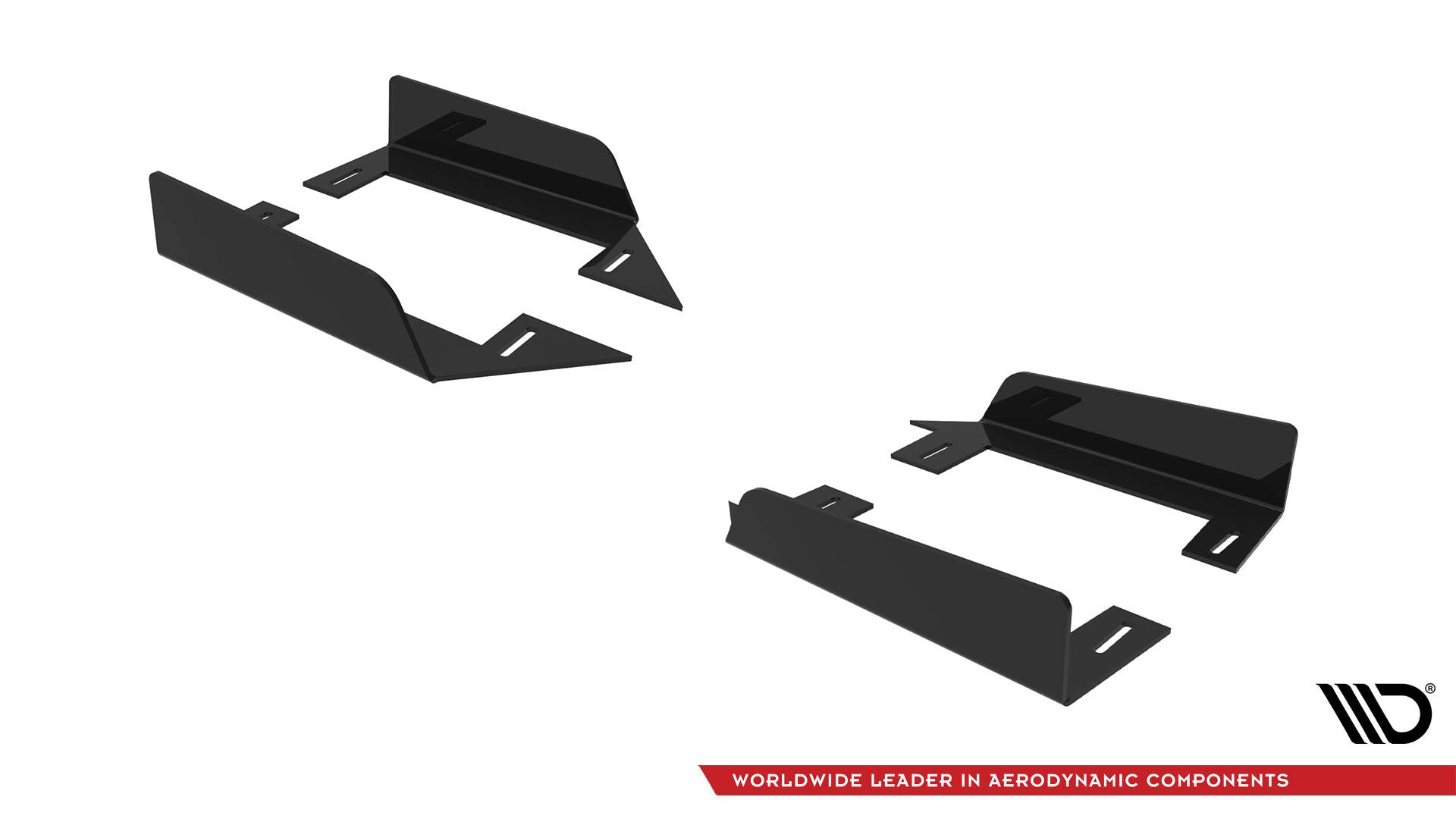 Maxton Design Seitenschweller Flaps passend für Mitsubishi Lancer EVO X schwarz Hochglanz