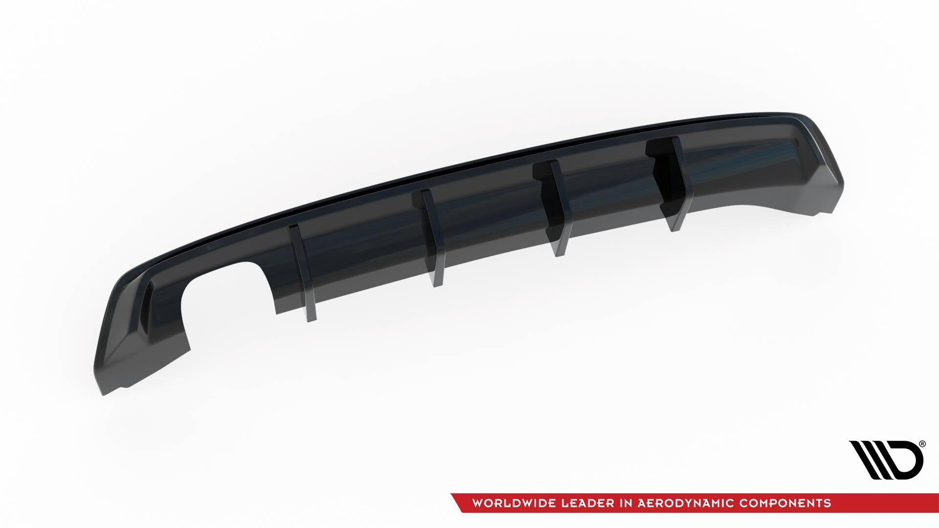 Maxton Design Diffusor Heck Ansatz passend für Seat Leon Mk3 Facelift schwarz Hochglanz