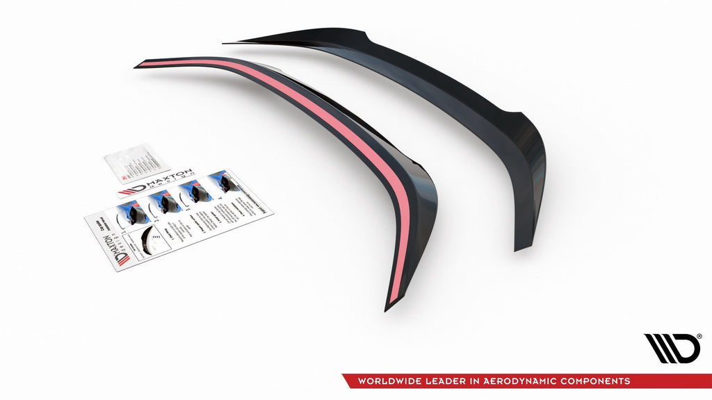 Maxton Design Spoiler CAP passend für Toyota Corolla XII Limousine schwarz Hochglanz