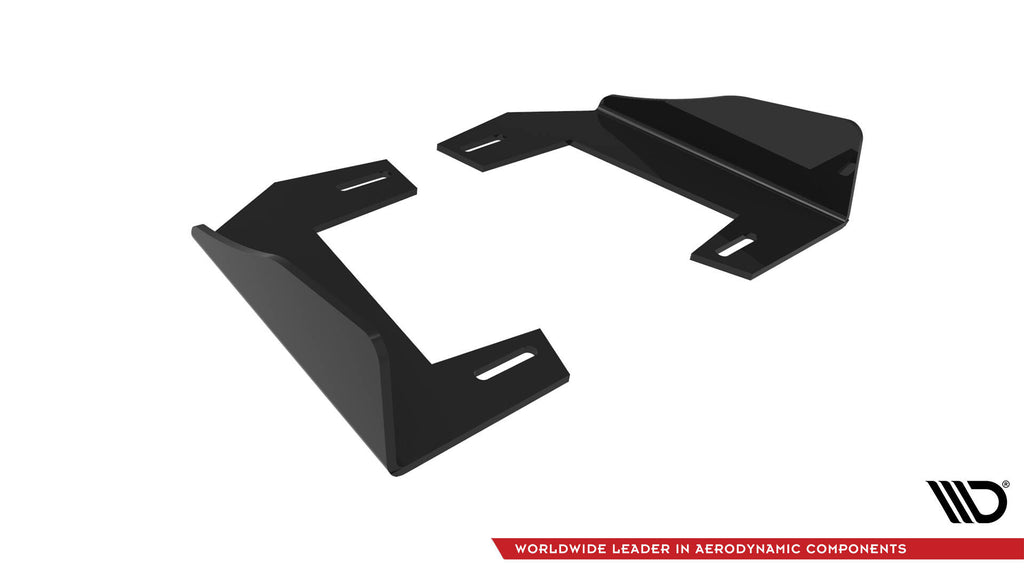 Maxton Design Hintere Seiten Flaps V.2 passend für BMW 1er F40 M-Paket / M135i schwarz Hochglanz