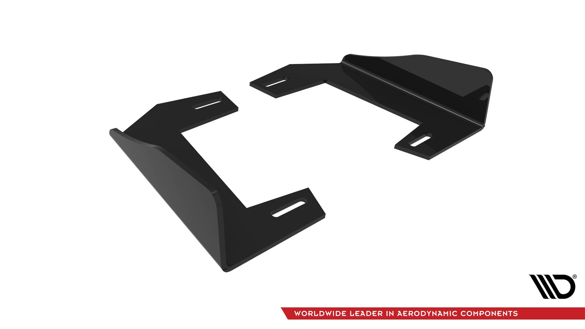 Maxton Design Hintere Seiten Flaps V.2 passend für BMW 1er F40 M-Paket / M135i schwarz Hochglanz