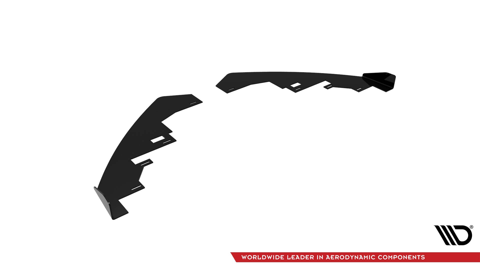 Maxton Design Front Stoßstange Flaps passend für Audi S5 / A5 S-Line 8T schwarz Hochglanz