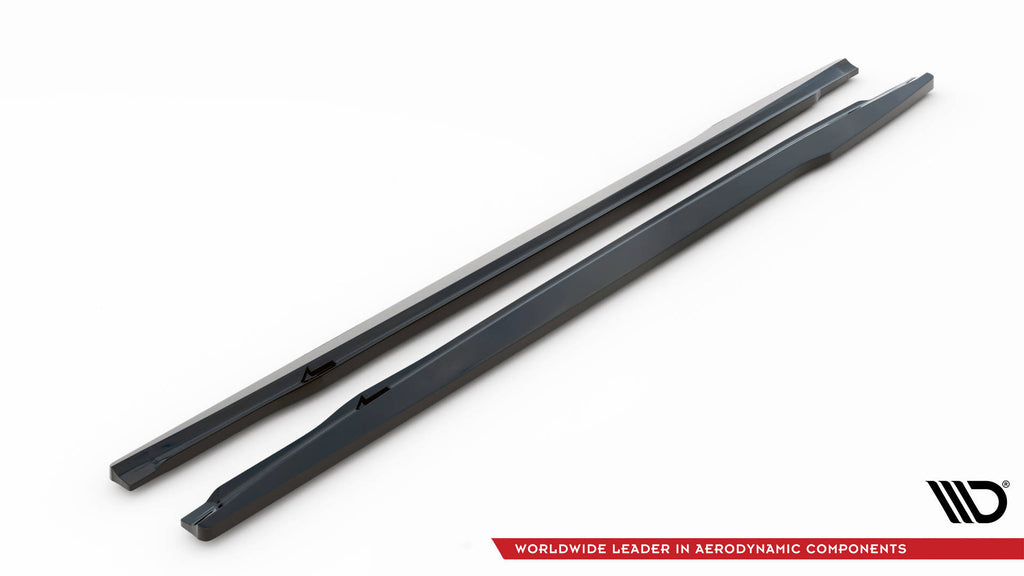 Maxton Design Street+ Seitenschweller Leisten passend für Bentley Continental GT Coupe Mk3 schwarz Hochglanz