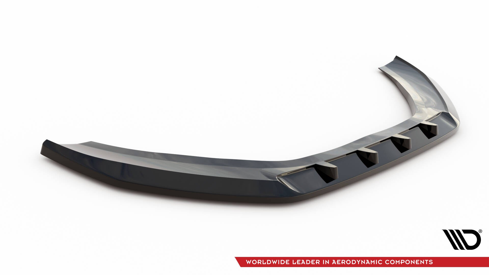 Maxton Design Street+ Spoilerlippe Front Ansatz V.3 passend für Audi A6 C7 schwarz Hochglanz