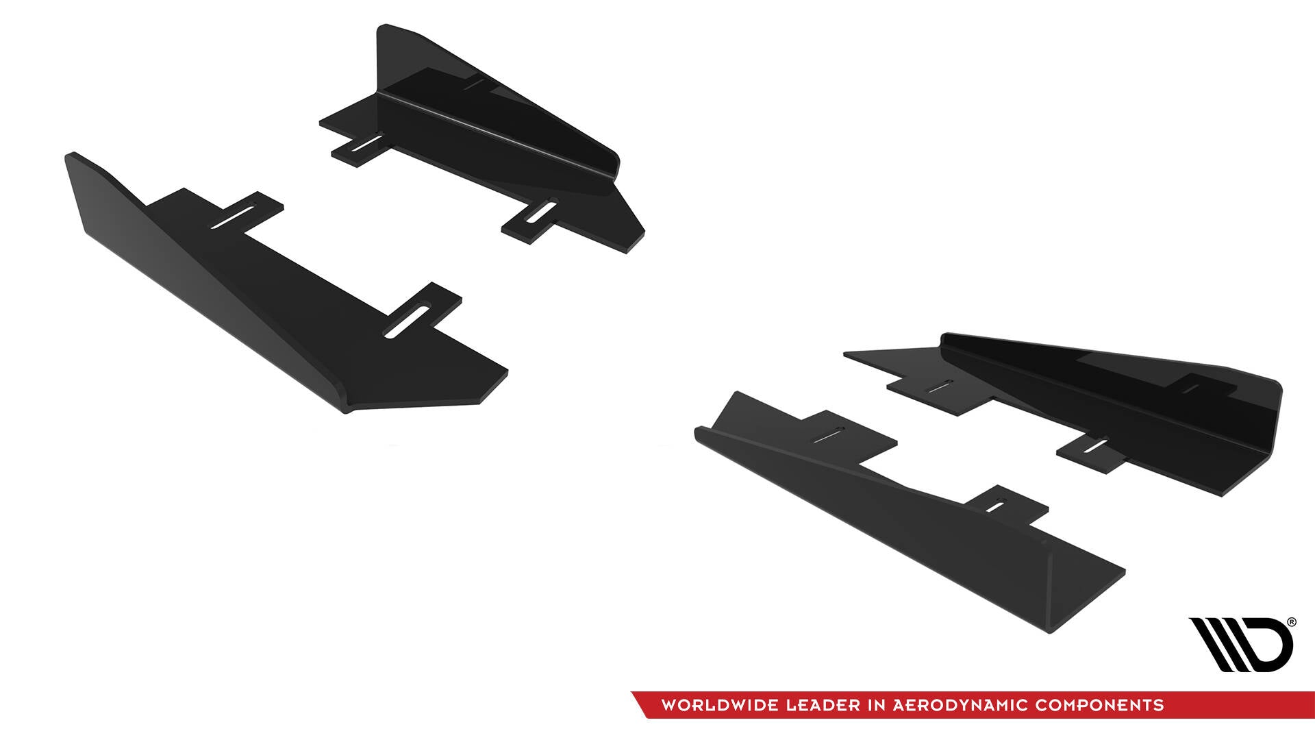 Maxton Design Seitenschweller Flaps passend für Audi TT S / TT S-Line 8J Facelift schwarz Hochglanz