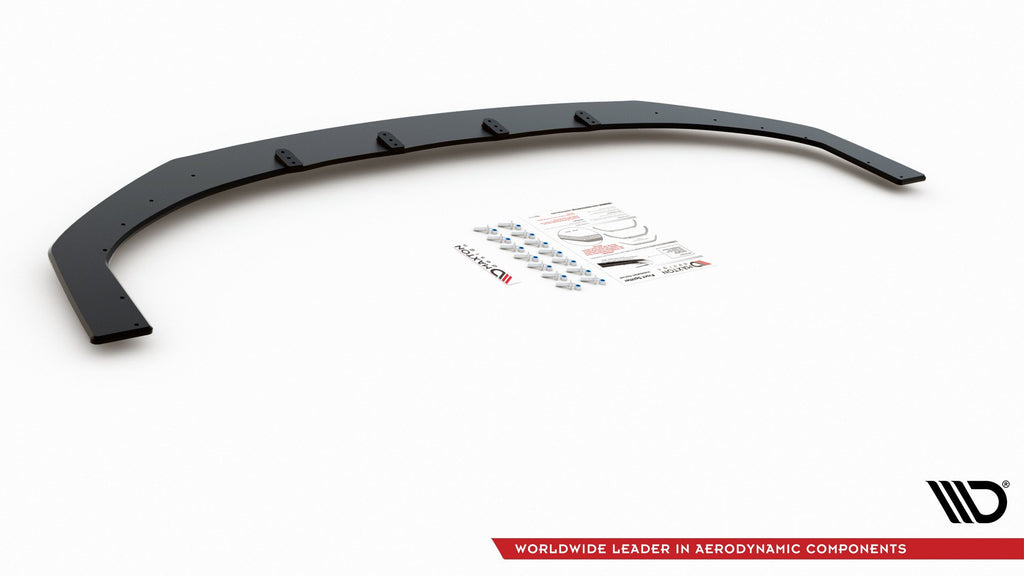 Maxton Design Street Pro Street+ Spoilerlippe Front Ansatz passend für + Flaps passend für Hyundai I30 N Mk3 Hatchback / Fastback schwarz Hochglanz