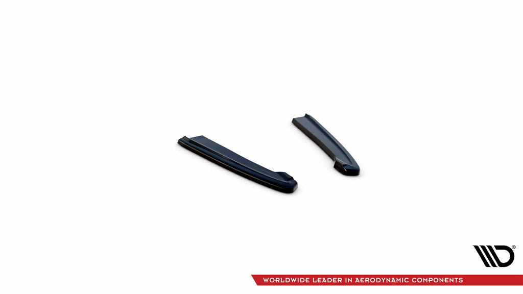 Maxton Design Heck Ansatz Flaps Diffusor passend für Audi RS4 B9 / B9 Facelift schwarz Hochglanz