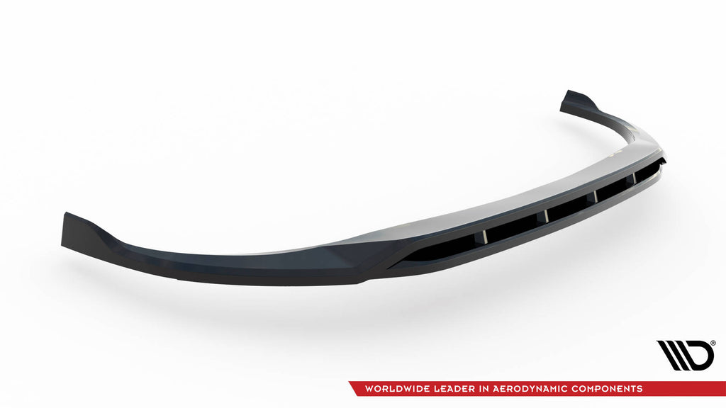 Maxton Design Street+ Spoilerlippe Front Ansatz V.2 passend für Mazda 3 Mk4 schwarz Hochglanz