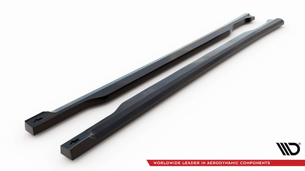 Maxton Design Street+ Seitenschweller Leisten passend für Kia Sorento Mk4 schwarz Hochglanz