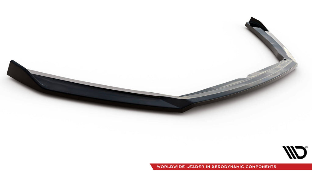 Maxton Design Street+ Spoilerlippe Front Ansatz V.2 passend für Jaguar F-Type X152 Facelift schwarz Hochglanz