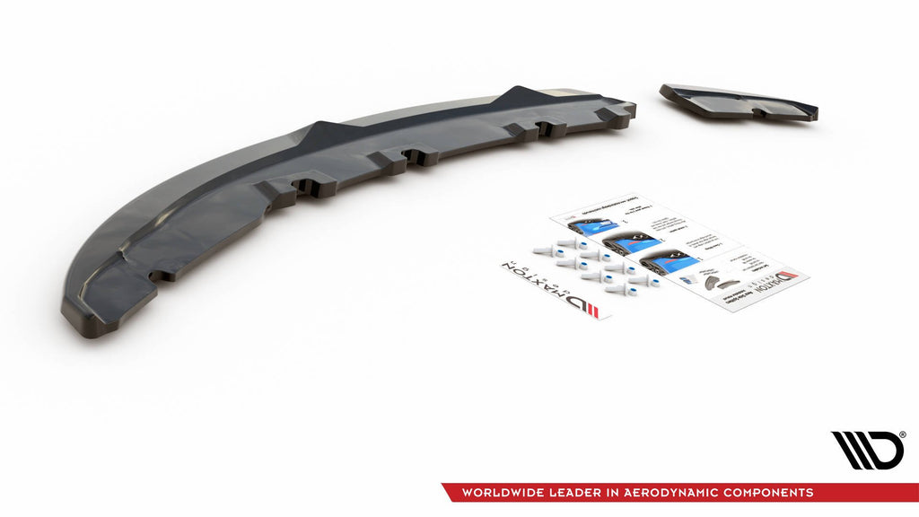 Maxton Design Heck Ansatz Flaps Diffusor V.1 passend für Alfa Romeo Giulietta schwarz Hochglanz