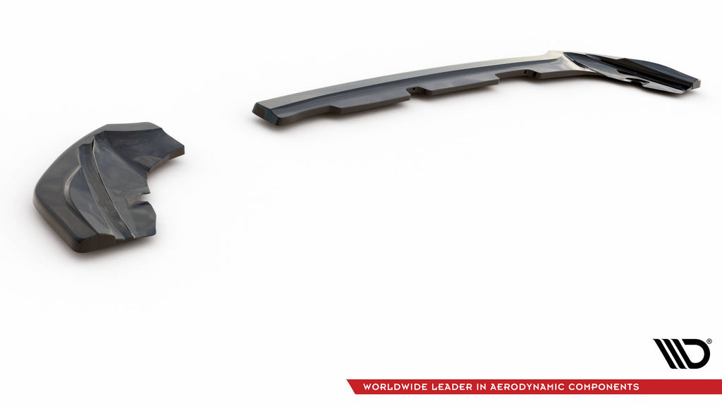 Maxton Design Heck Ansatz Flaps Diffusor passend für Ford Puma ST-Line Mk1 schwarz Hochglanz