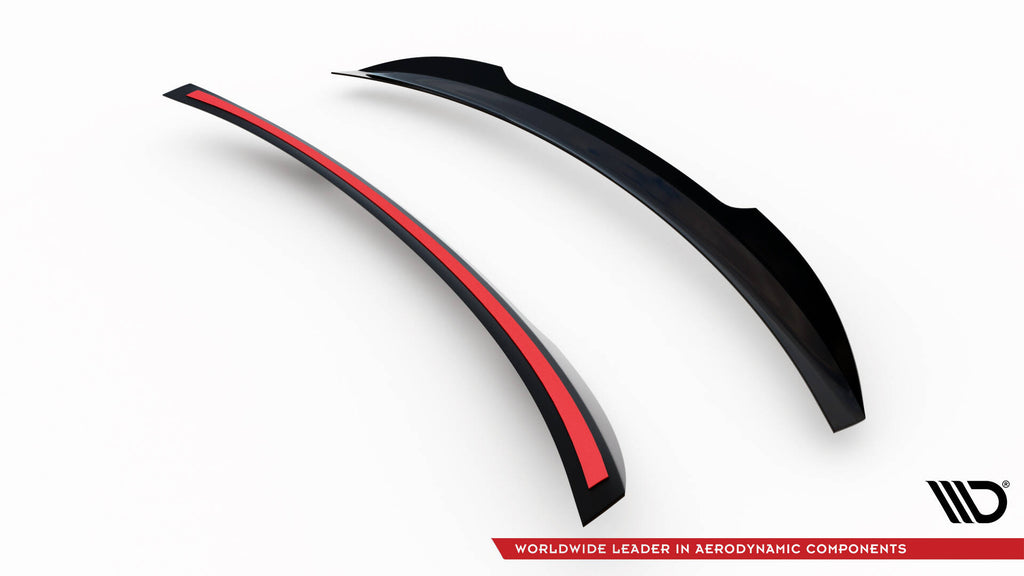Maxton Design Spoiler CAP passend für Jaguar XE R-Dynamic X760 Facelift schwarz Hochglanz