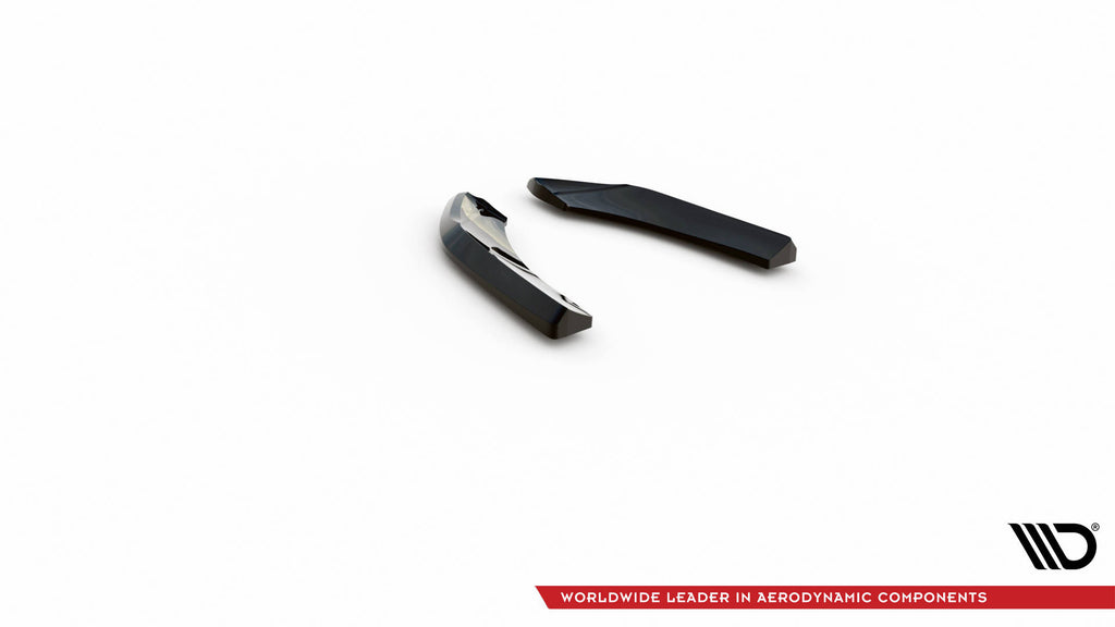 Maxton Design Heck Ansatz Flaps Diffusor V.1 passend für Mini Cooper Clubman John Cooper Works F54 Facelift schwarz Hochglanz
