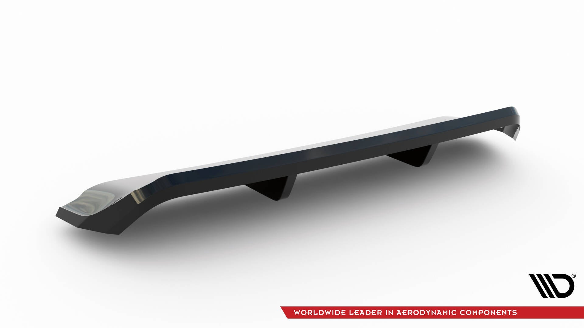 Maxton Design Mittlerer Diffusor Heck Ansatz DTM Look passend für Ford Focus Vignale Kombi Mk4 schwarz Hochglanz