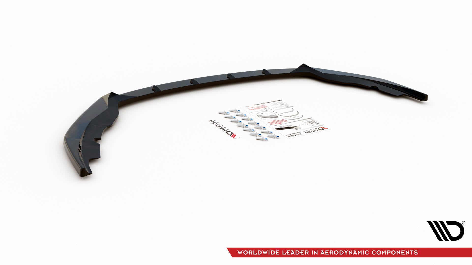 Maxton Design Street+ Spoilerlippe Front Ansatz V.1 passend für Skoda Fabia Mk3 schwarz Hochglanz