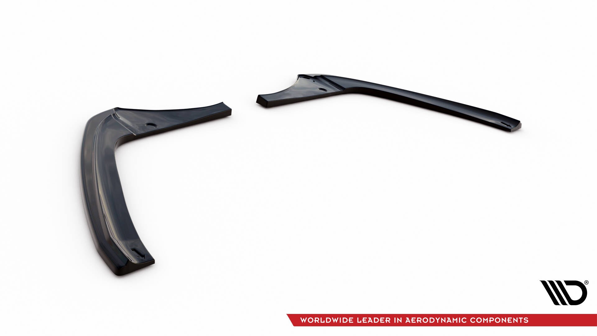 Maxton Design Heck Ansatz Flaps Diffusor V.2 passend für Maserati Granturismo Mk1 schwarz Hochglanz