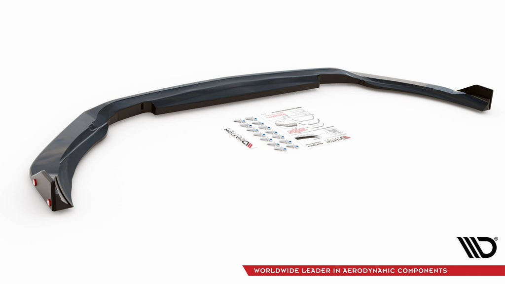 Maxton Design Street+ Spoilerlippe Front Ansatz V.3 + Flaps passend für Mercedes-AMG A 45 S Aero Pack W177