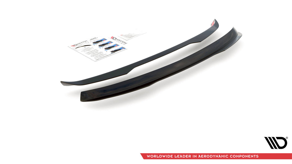 Maxton Design Spoiler CAP passend für Seat Exeo ST schwarz Hochglanz