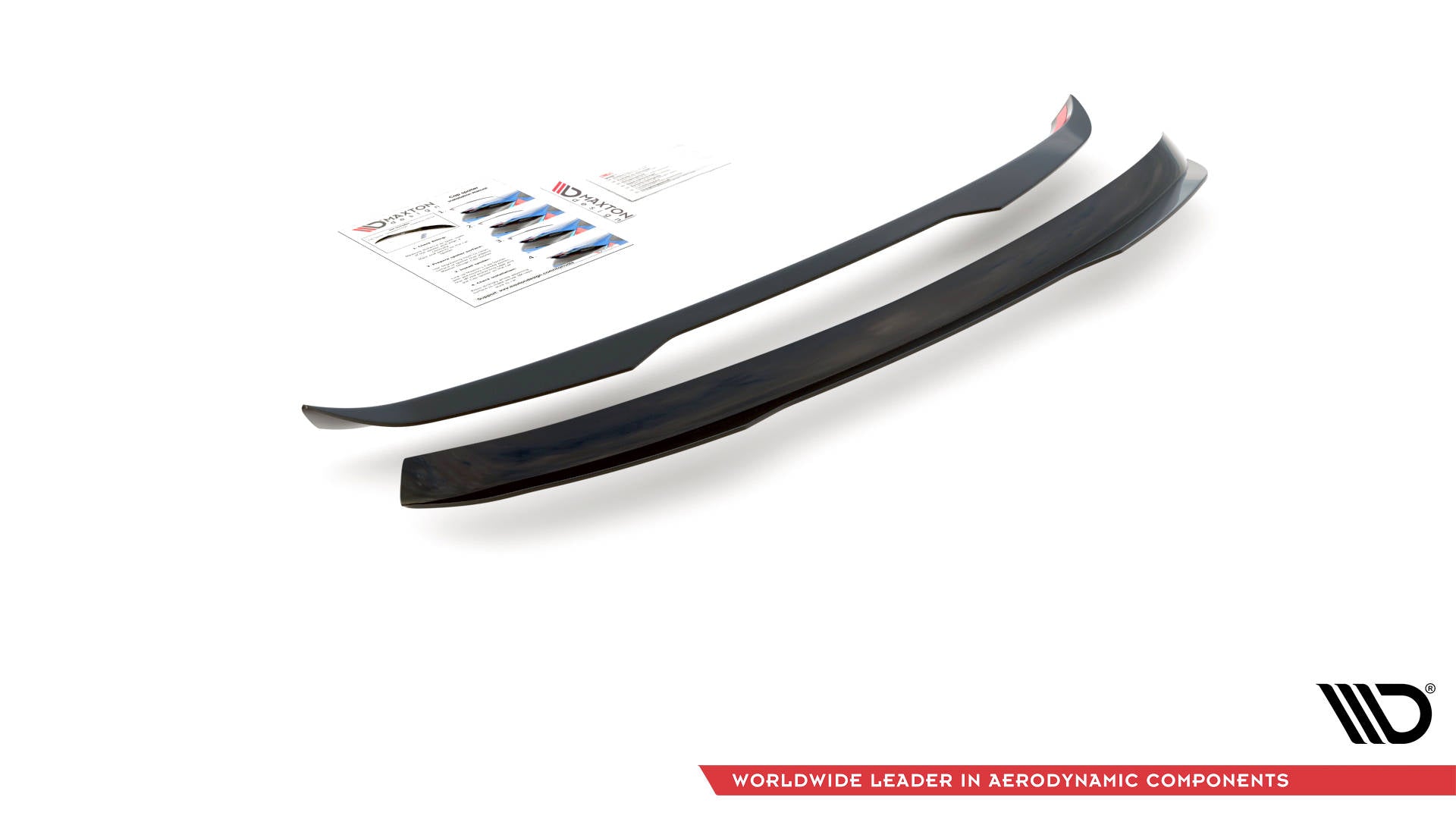 Maxton Design Spoiler CAP passend für Seat Exeo ST schwarz Hochglanz