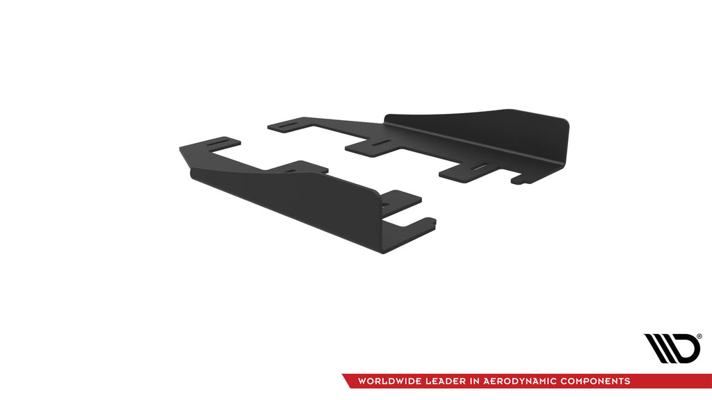Maxton Design Seitenschweller Flaps passend für Audi S3 / A3 S-Line Limousine 8V schwarz Hochglanz