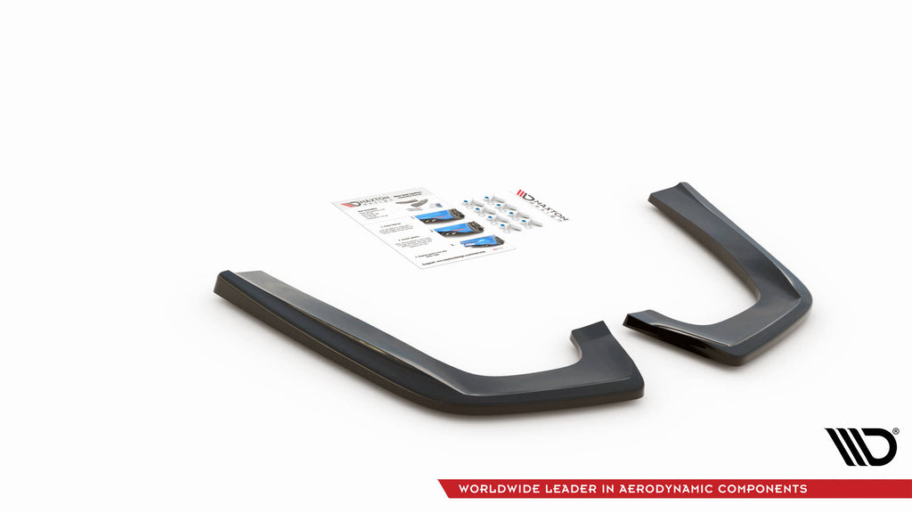 Maxton Design Heck Ansatz Flaps Diffusor V.2 passend für Mercedes-Benz GLE Coupe 63 AMG C292 schwarz Hochglanz
