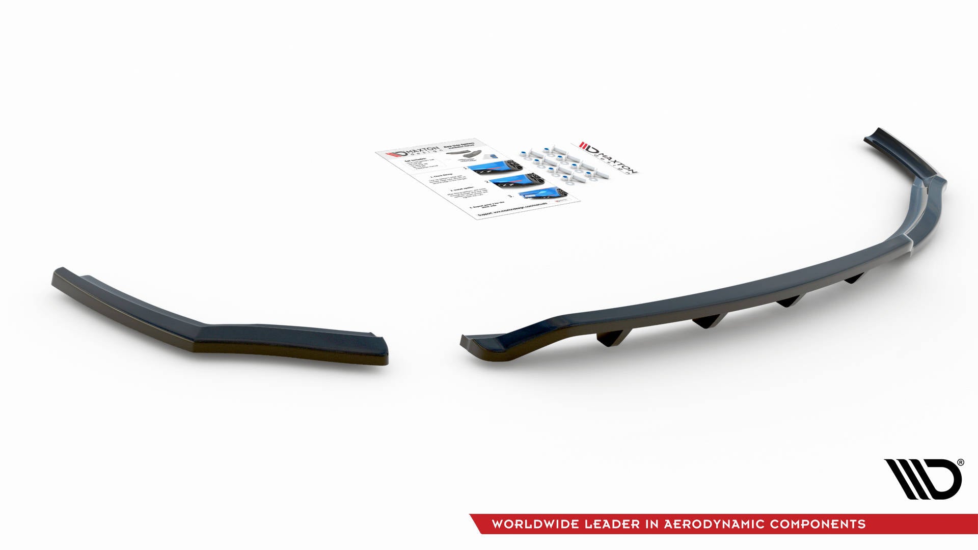 Maxton Design Street+ Mittlerer Diffusor RACE passend für BMW 1er F20 schwarz Hochglanz