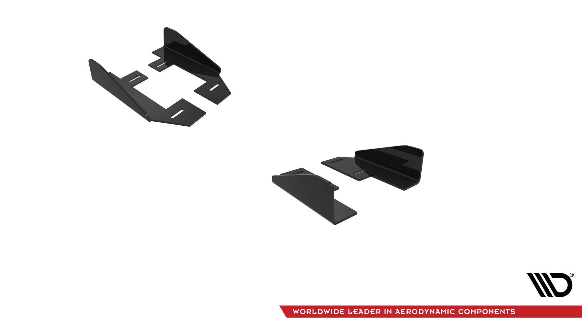 Maxton Design Seitenschweller Flaps passend für Audi A3 S-Line Limousine / S3 Limousine 8Y Facelift schwarz Hochglanz